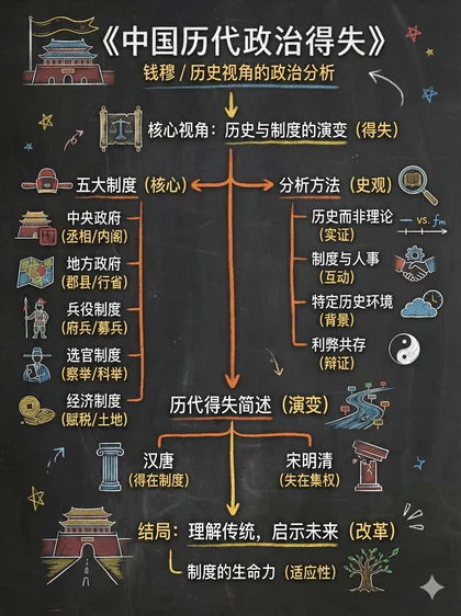 中国历代政治得失 · 黑板图解