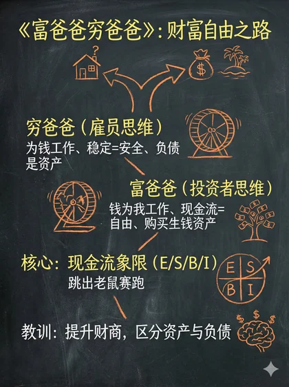 富爸爸穷爸爸 · 黑板图解