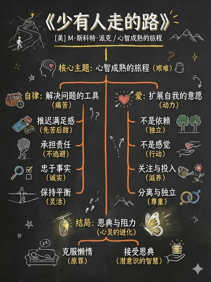 少有人走的路 · 黑板图解