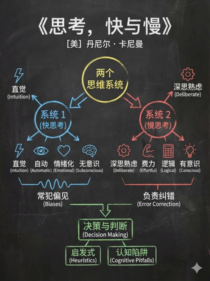 思考，快与慢 · 黑板图解
