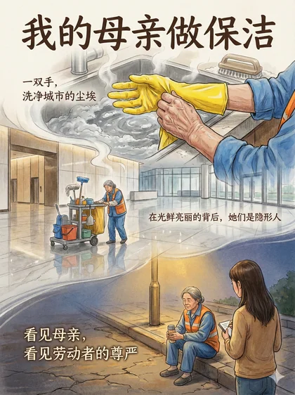 我的母亲做保洁 · 封面印象
