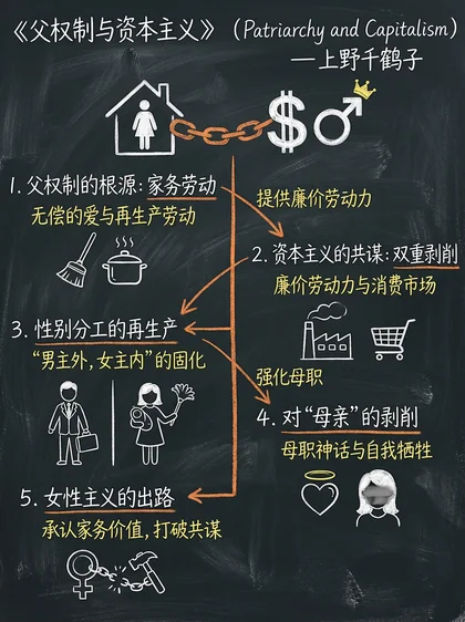 父权制与资本主义 · 黑板图解