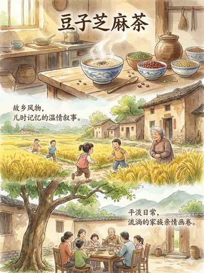 豆子芝麻茶 · 封面印象