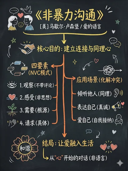 非暴力沟通 · 黑板图解