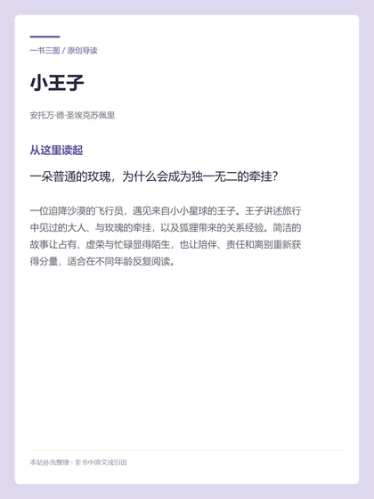 小王子 · 从这里读起