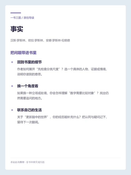 事实 · 把问题带进书里