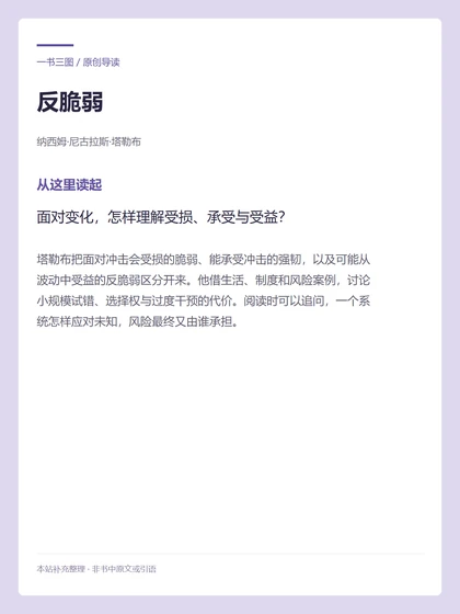 反脆弱 · 从这里读起